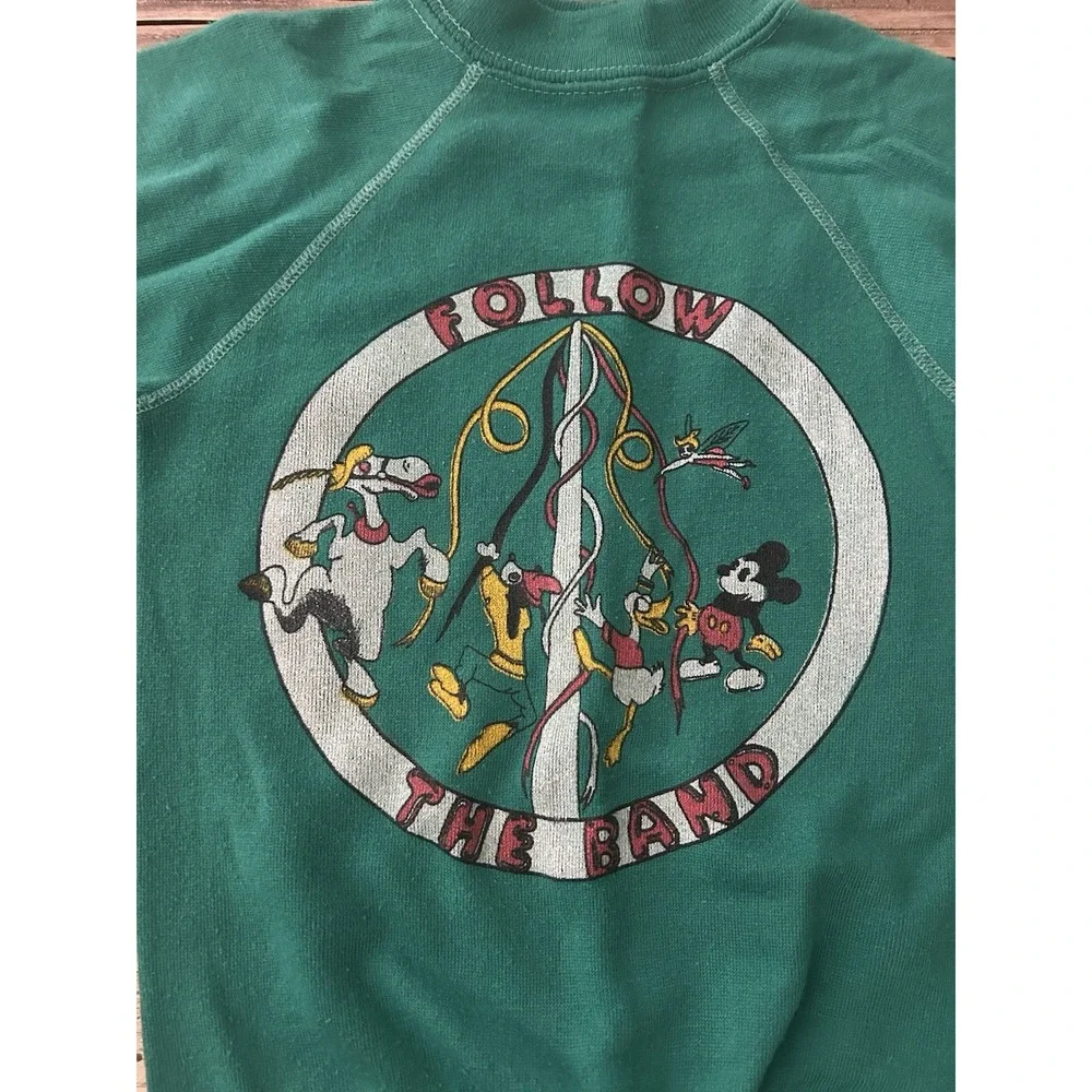 Vintage‎ Kids Sweatshirt Follow The Band Size S Mickey